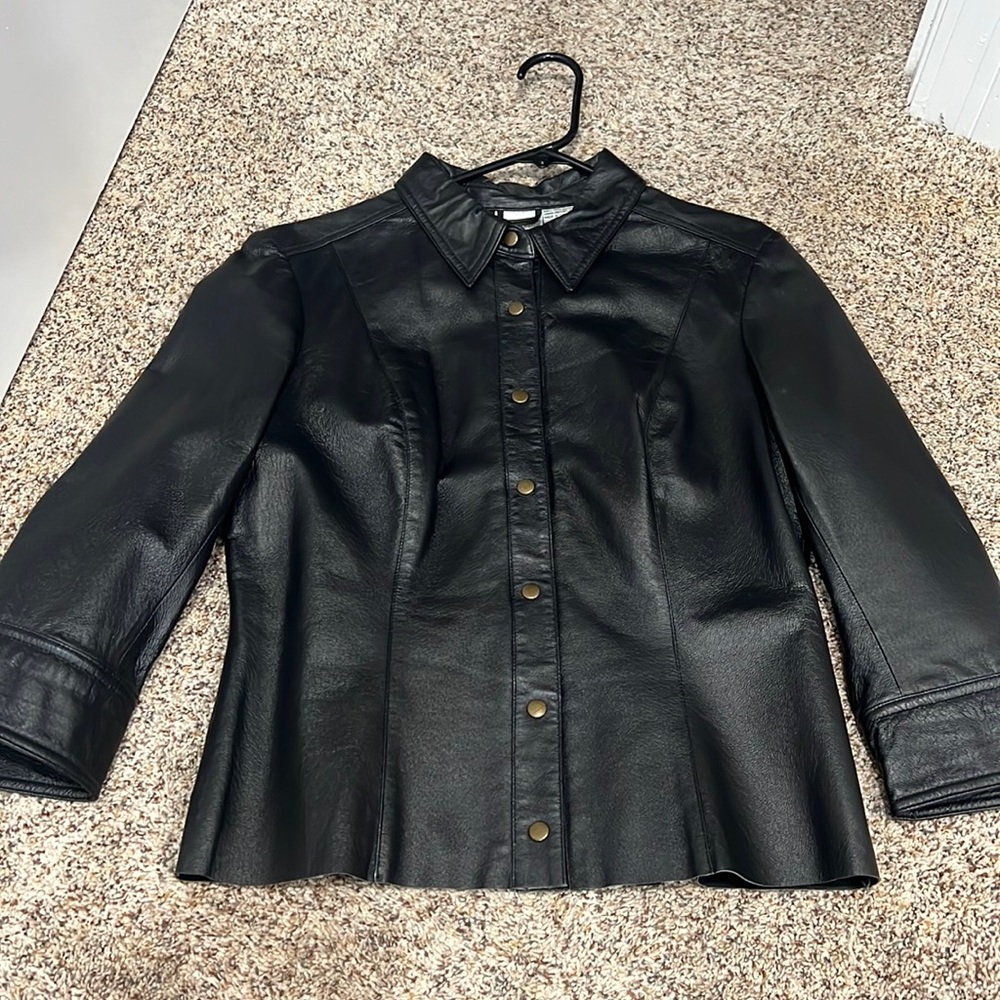 leather coat